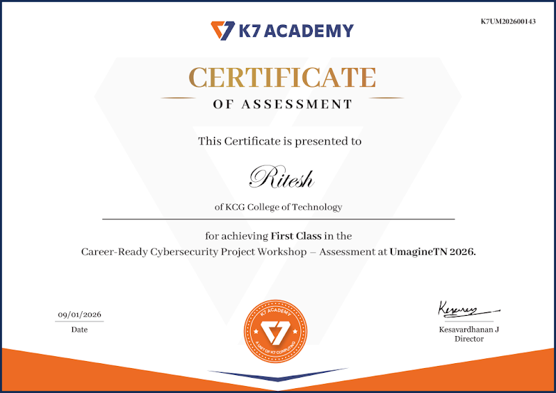 Career-Ready Cybersecurity Project Workshop certificate preview